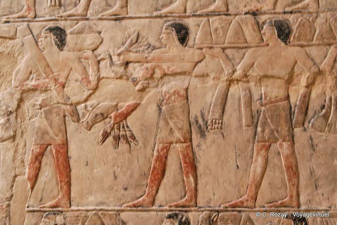 Portadores de oferta, mastaba de Mereruka, Saqqara - Egipto