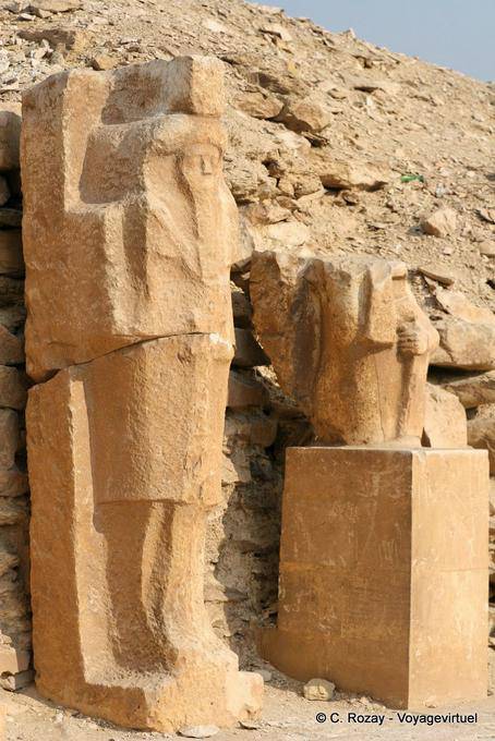 Estátuas Cariátides de Djoser, Saqqara - Egipto
