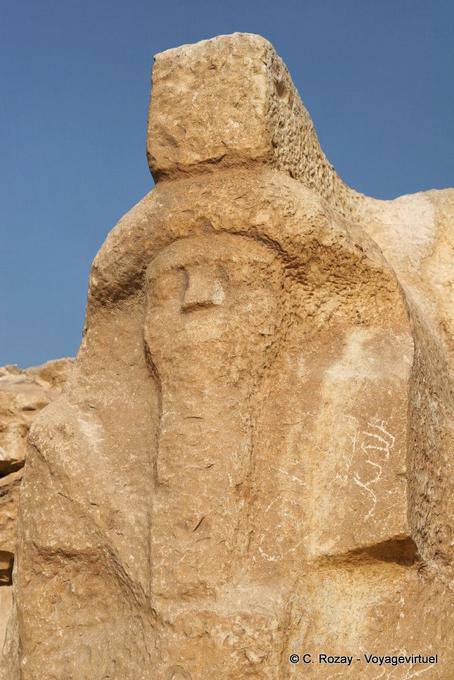 Cabeça primeiro colossos de Osíris, Djoser, Saqqara - Egipto