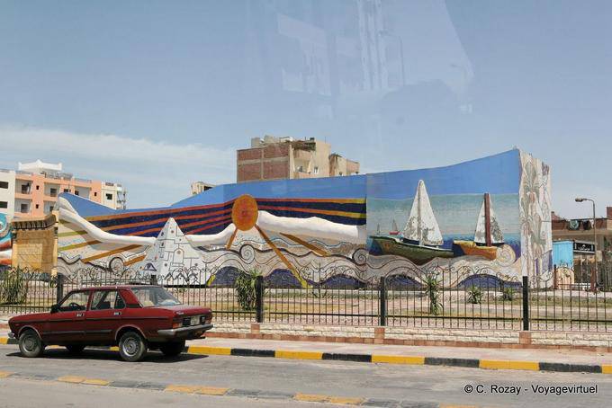 Fresco na cidade, Hurghada - Egipto