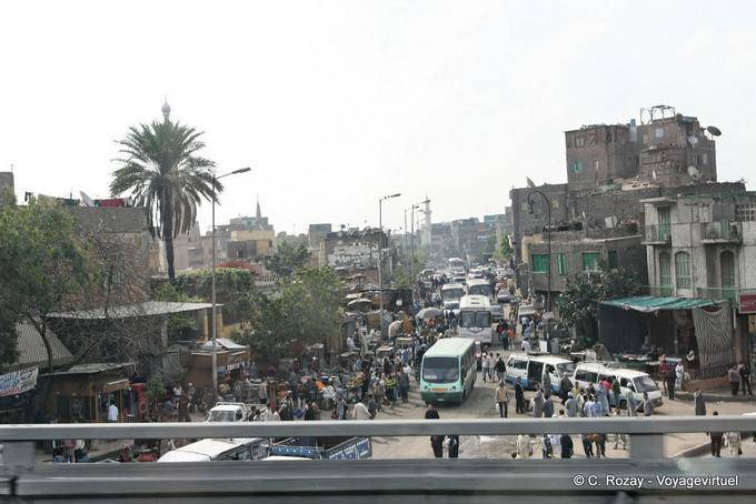 A área do cemitério, Cairo - Egipto