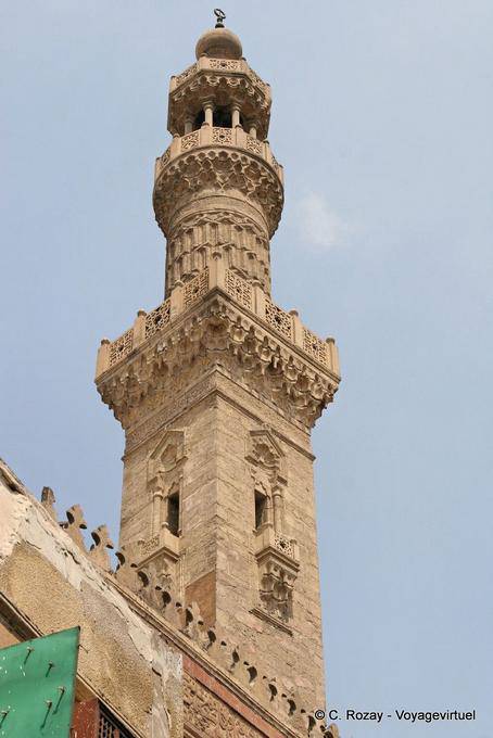 Minarete de Khan el-Khalili, estrutura, Cairo - Egipto