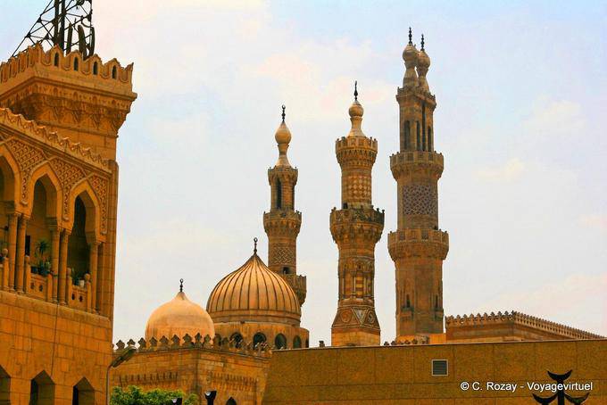 Floresta de minaretes, Al-Azhar, no Cairo - Egipto