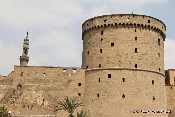 A torre da Cidadela de Saladino, Cairo - Egipto