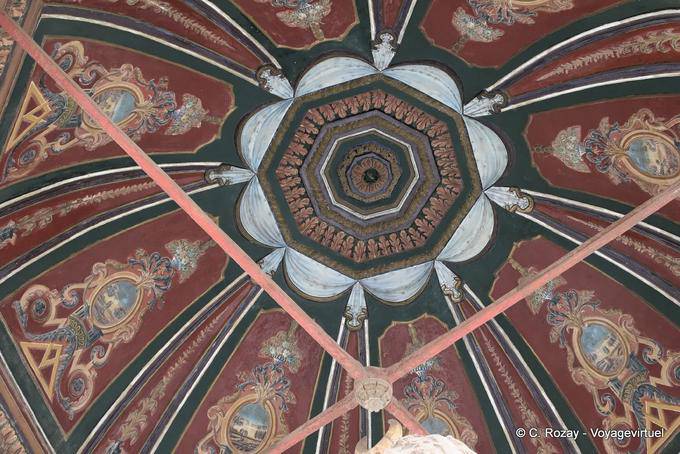 Efeito da pintura do estilo de uma cúpula, Mehemet Ali, Cairo - Egipto