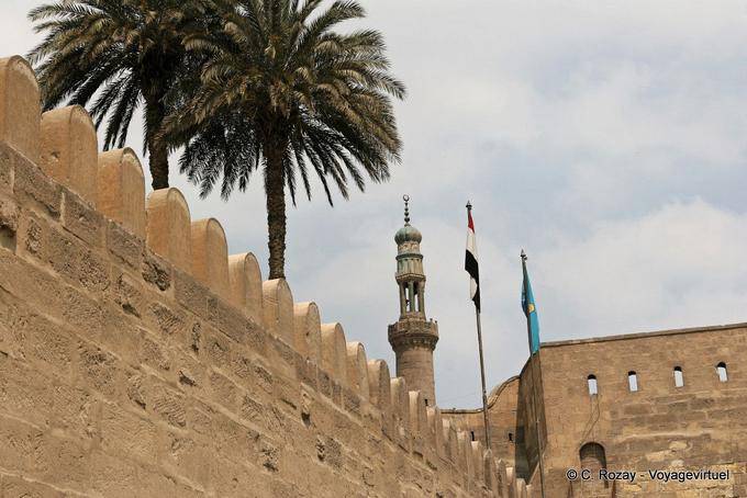Ameias do muro da Saladin Citadel, Cairo - Egipto