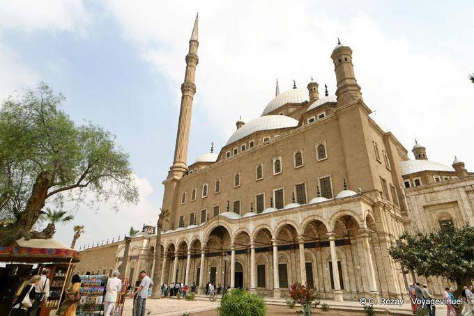 Fachada em estilo otomano, Mohammed Ali Mesquita, Cairo - Egipto