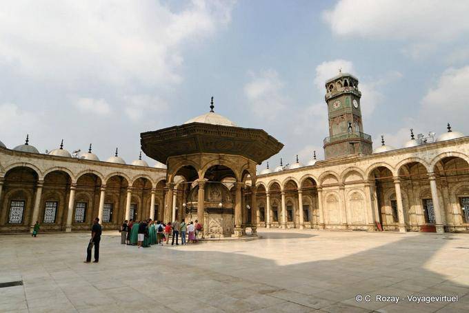 Courtyard e Sabil, Mohammed Ali Mesquita, Cairo - Egipto