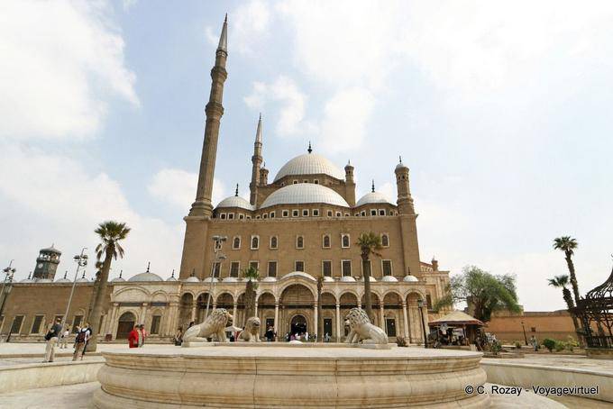 Fonte do leão, Mohammed Ali Mesquita, Cairo - Egipto