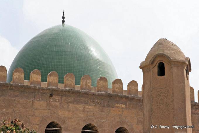 Abóbada verde da mesquita Ano Mohamad Nasr, Cairo - Egipto