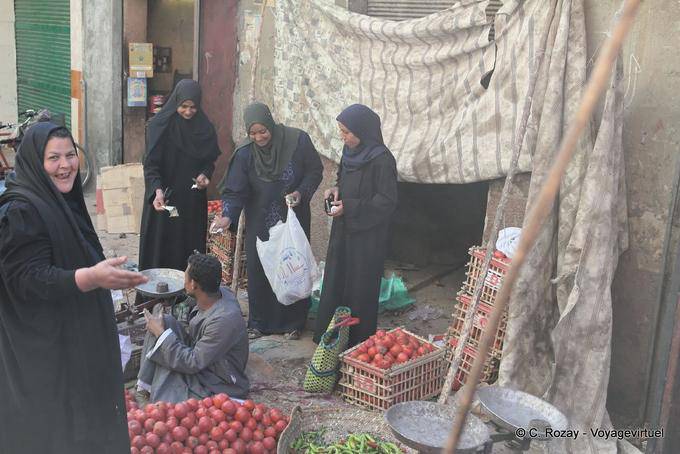 Cena do mercado, Luxor - Egipto