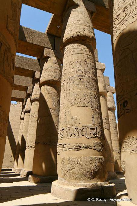 Lotiform Capital, templo de Karnak - Egipto