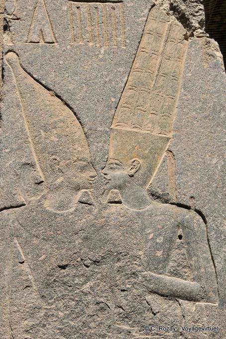 História de amor gravada para sempre, templo de Karnak - Egipto