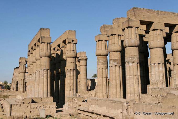 Floresta de colunas, até à data, Templo de Luxor - Egipto