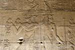 Outras esculturas de parede da sala, Templo de Philae, Egipto.