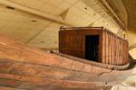 O navio Khufu, madeira de cedro, Giza, Egipto.