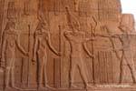 Horus com o hieróglifo do festival Sed Ptolomeu VI, templo de Kom Ombo, Egipto.