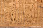 Representação Gazelles e gado oferecido, Templo de Kom Ombo, Egipto.