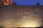 Architrave, Horus e Sobek Templo de Kom Ombo, Egipto.