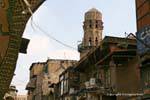 Cairo, Khan el Khalili, Minarete alta, Egipto.