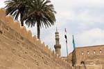 Ameias do muro da Saladin Citadel, Cairo, Egipto.