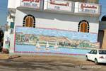 Mural representando feluccas no Nilo em Tebas, Novo Qurna, Egipto.