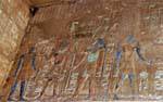 Policroma quarto decorado Akh-menu, Templo de Karnak, Egipto.