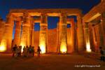 Noite Blur, Templo de Luxor, Egipto.