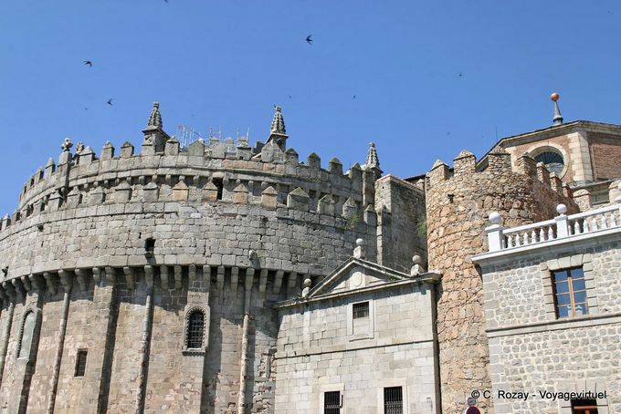 Ávila, Cimorro Catedral del Salvador - Espanha
