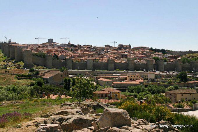 Vista panorâmica da cidade de Ávila - Espanha