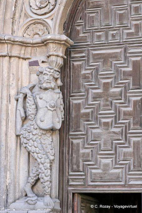 Detalhe exterior da Catedral del Salvador de Ávila - Espanha