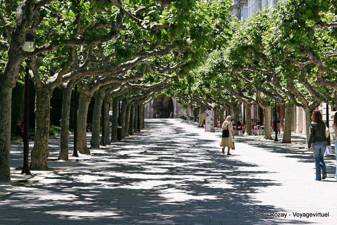 Paseo Espolon Arco em direção a Santa Maria, Burgos - Espanha