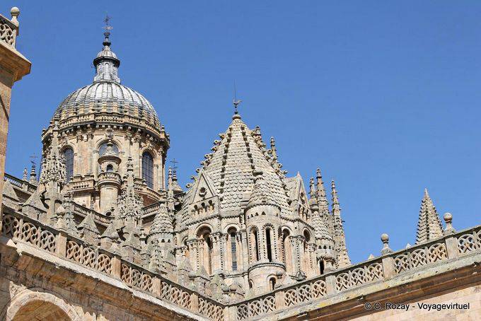 Torre del Gallo e torre de la Nueva Catedral, Salamanca - Espanha