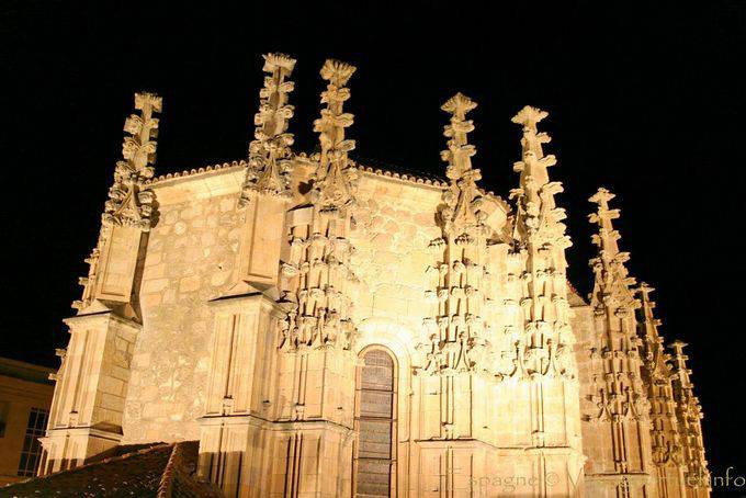 Lace Architectural Iglesia Sancti Spiritus, visão noturna, Salamanca - Espanha