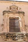 Muito ornamentado janela, Calle Bordadores, Salamanca, Espanha.