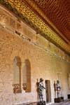 Quarto da Galera, armadura e friso mudéjar estuque, Alcazar, Segovia, Espanha.