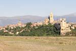 Vista da cidade de Segóvia de Nuestra Senora de la Fuencisla, Segovia, Espanha.