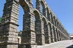 Aqueduto Segovia composto por blocos de granito montada seca, Espanha.