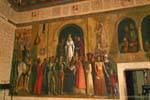 Sala de la Galera, pintura da proclamação como a rainha Isabel, a Católica, Segovia, Espanha.