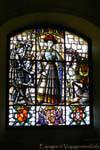 Vitral mostrando Henry II de Castela Sala Galera, Alcazar Segovia, Espanha.