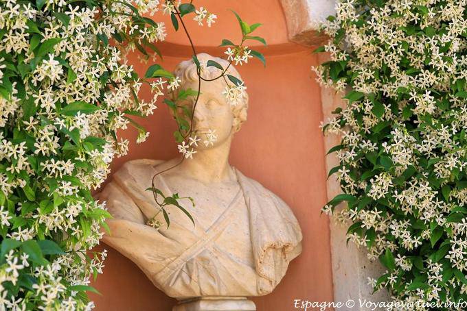 Bust no Jardin del Rey, Palacio Real, Aranjuez - Espanha