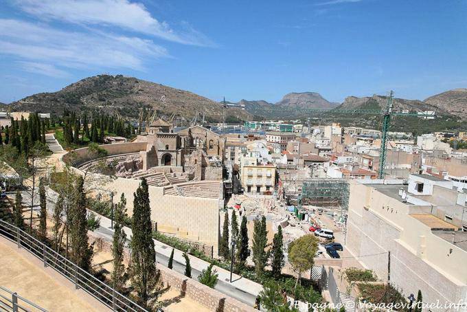 Cartagena, vista panorâmica do Teatro Antico - Espanha