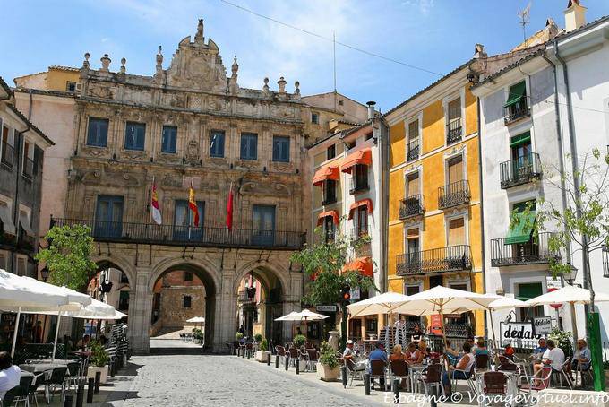 Cuenca, Plaza Mayor, Ayuntamiento - Espanha