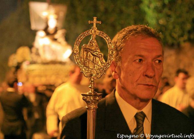 Cuenca, foco particular durante a procissão - Espanha