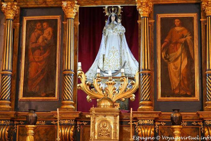 Lorca, fim acima da Virgem Catedral de San Patricio - Espanha