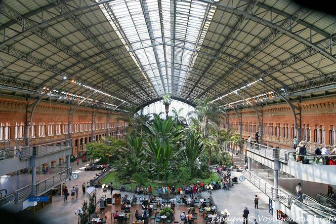 Madrid, jardim tropical na estação de Atocha - Espanha