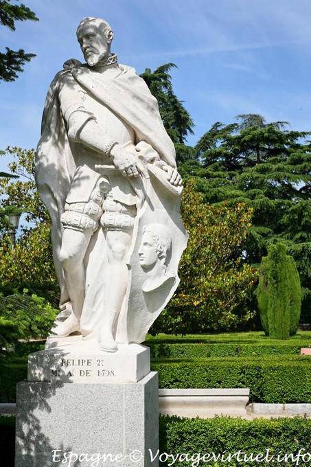 Madrid Jardines de Sabatini, Felipe II - Espanha