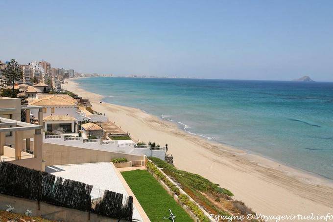 Mare Menor, ao longo das construções mar - Espanha
