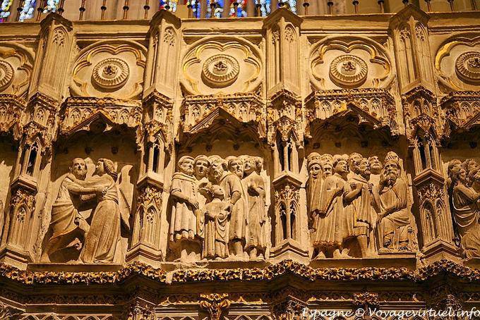 Catedral de Toledo, close-up de esculturas - Espanha
