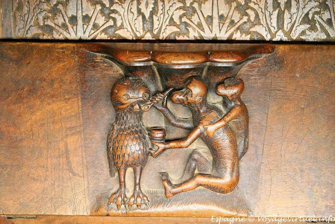 Catedral de Toledo, escultura em madeira - Espanha